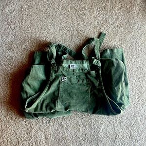 Green Corduroy Lucy and Yak Overalls